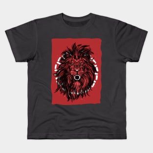 Lion portrait face mane illustration Kids T-Shirt